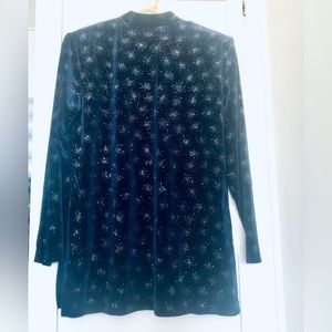 J.B.S Velvet With Silver Glitter